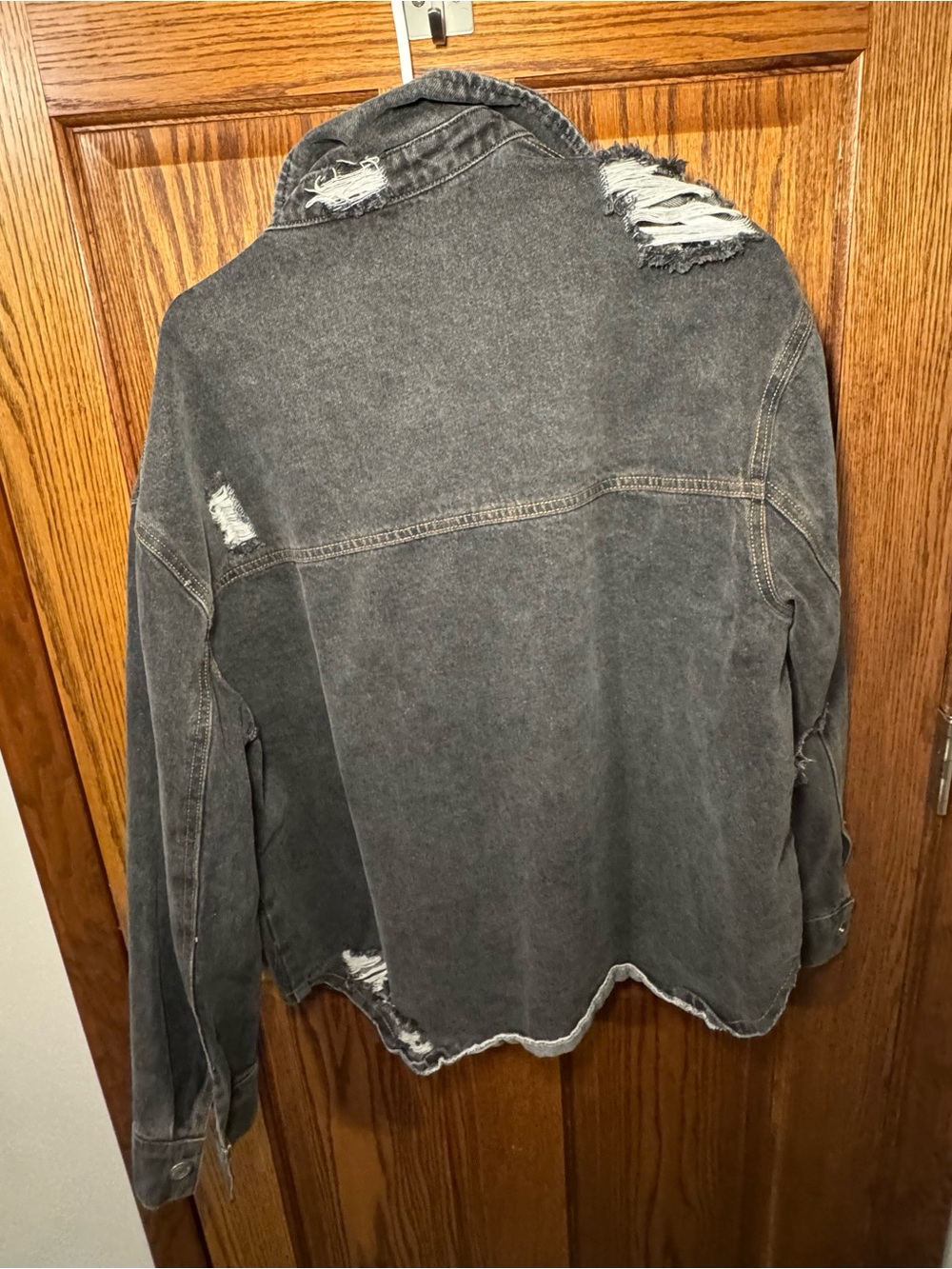 Distressed Denim Jacket - Picture 3 of 3
